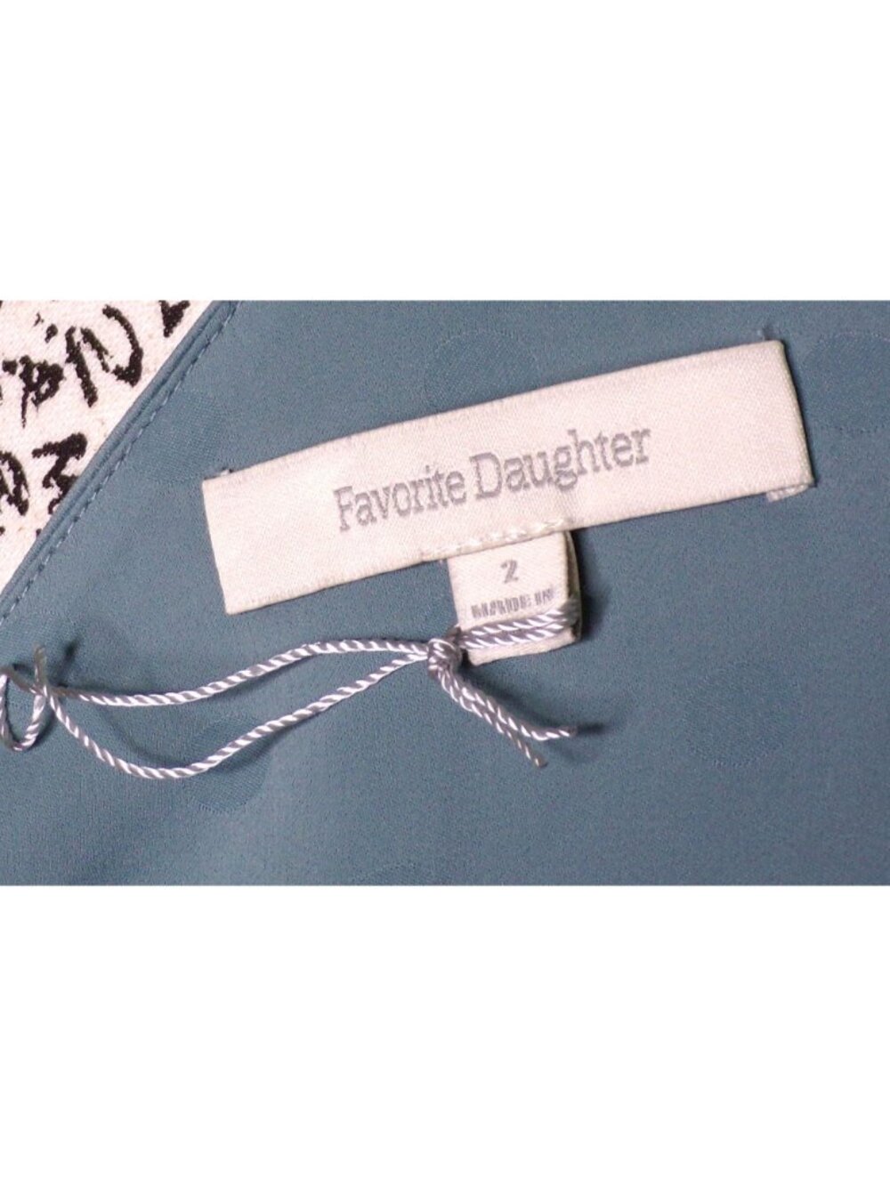 🆕FAVORITE DAUGHTER The Singles Table One Shoulder Gown Dress Polka Dot Blue 2 - Picture 16 of 16